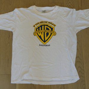 If You See Da' Police Warn A Brother Bahamas Island Dreams White XXLarge T-Shirt